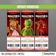 Muppets Birthday Ticket Invitations